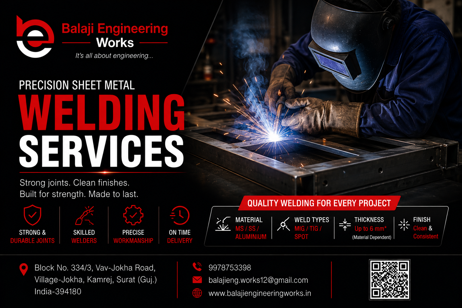 Welding service by Balaji Engineering Works in Surat